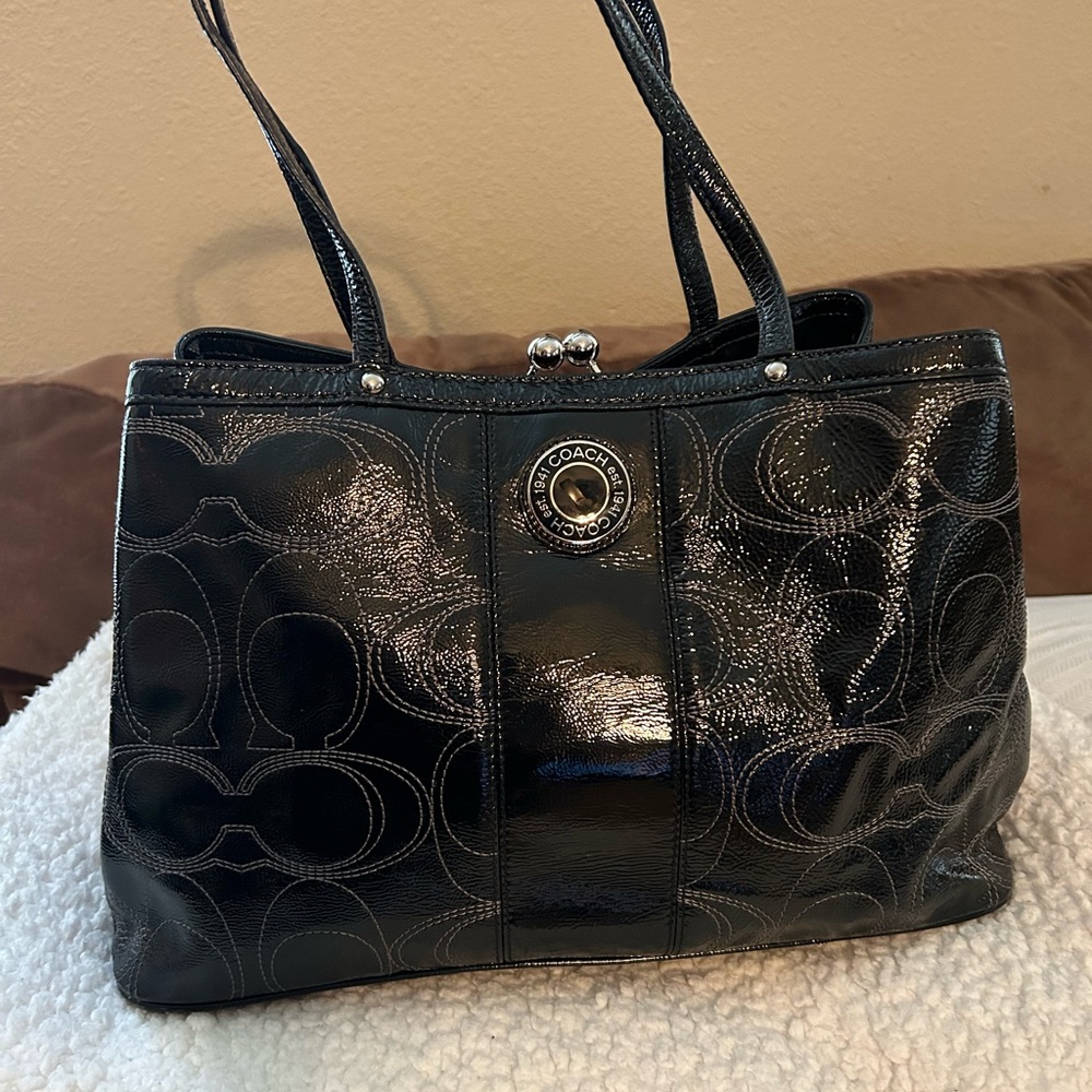 Coach Black Tote Bag